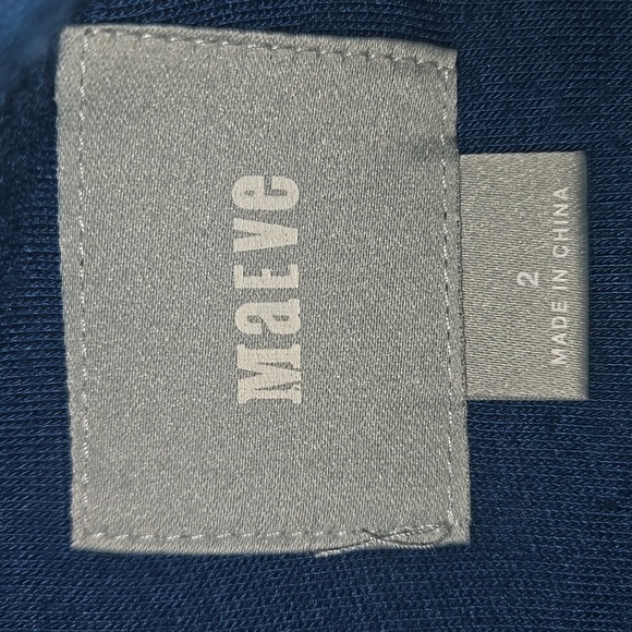 Maeve Women's Embroidered Neoprene Shift Dress Gray Size 2 - Picture 9 of 11